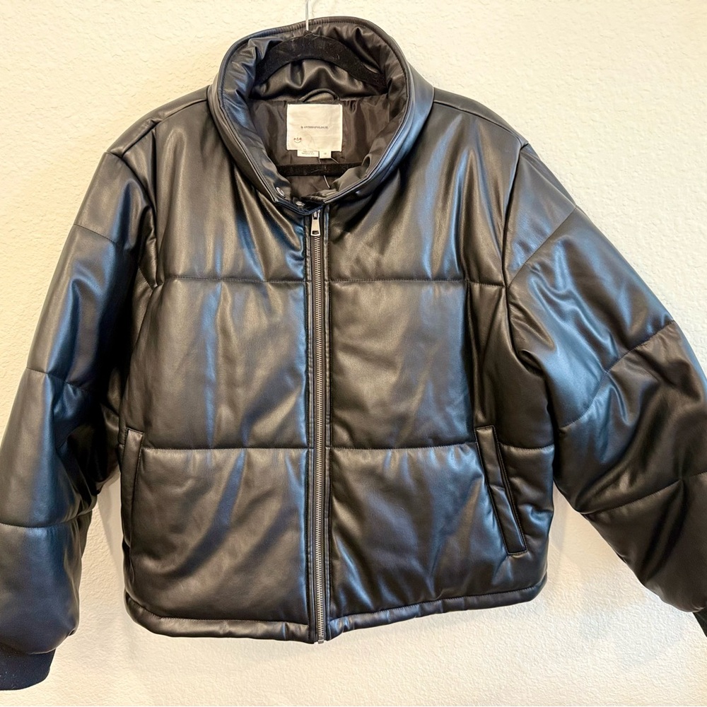 Anthropologie Black Leather Jacket - Picture 4 of 5